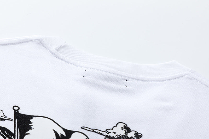 AMRI Angel-print cotton-jersey T-Shirt