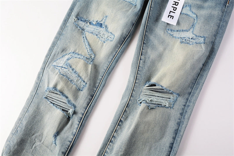 Men's Purple Jeans 9013